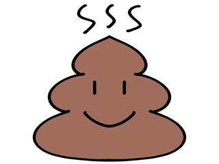 Obraz premium 顔つきうんちのイラスト素材
