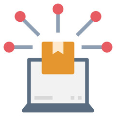 digital product flat style icon