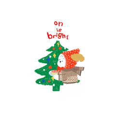 christmas tree and gifts