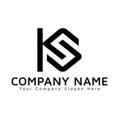 KS creative vector letter logo and icon design  KS logo