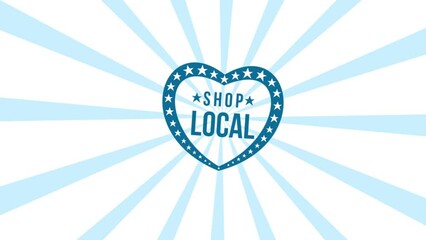 video illustration of local shop advertisement, support local business, small business saturday event