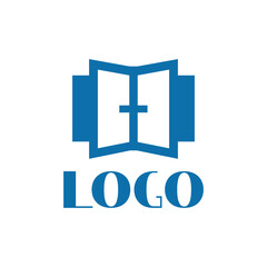 Window vector logo. Logo for business. Windows, doors, facade. Construction, renovation work. Open window.