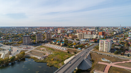 Obraz premium aerial view of the city