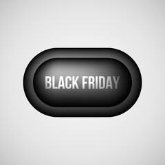 Black Friday Sale Premium Realistic Bubble Badge - 545596342