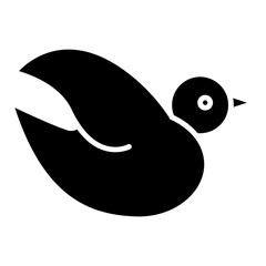 duck cartoon cute icon