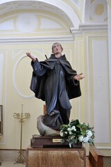 Serrara Fontana -  Statua di San Pasquale Baylon nella Chiesa di Santa Maria del Carmine