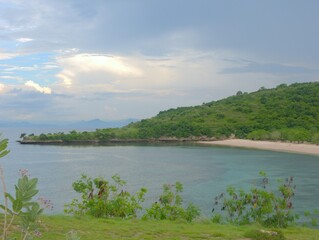 Beautiful Tropical Beach, Pink Beach Lombok Indonesia