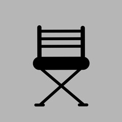 Folding chair icon 