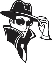 Detective man vector