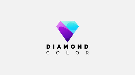 multicolored geometric polygon Diamond logo icon design
