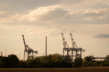 Industrial and port area of Ravenna, The Production District is made up of a chemical and petrochemical pole, thermoelectric and metallurgical plants.