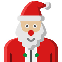 santa claus flat icon