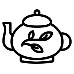 tea line icon