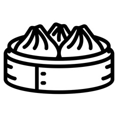 xiaolongbao line icon
