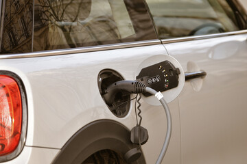 car charging. electric car