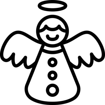 recommend clip art: angel line icon
