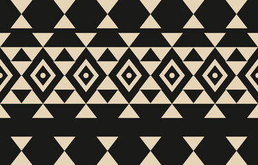 Fototapeta premium Oriental ethnic pattern. Abstract ethnic geometric pattern background design wallpaper, Indian border background,carpet,wallpaper,clothing,wrapping,batic,fabric, traditional print vector illustration