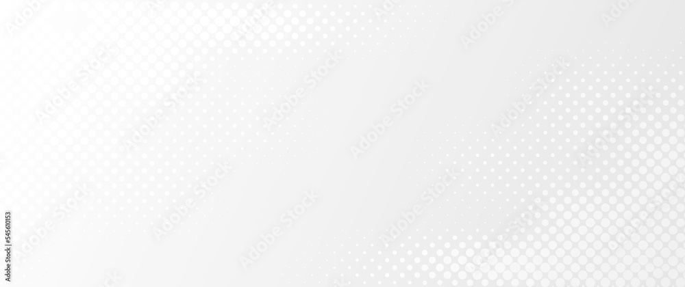 Poster abstract white and grey color halftone pattern background. website, banner and brochure. vector illu