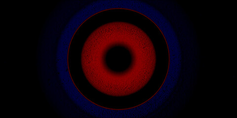 red and green circle background, abstract Neon shining blurred object in the dark. red neon glow circle on black background. Abstract illustration with glowing dark lights wallpaper. 
