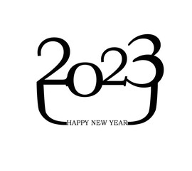 Happy new year 2023. luxury Christmas background design for greeting card, discount poster or sale banner