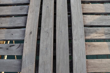 wooden fence on the pier texture background