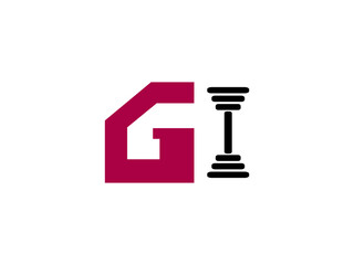 gym logo flat design vector illustration