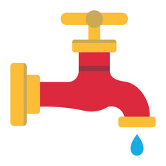 Faucet Flat Icon