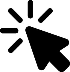 Cursor Click glyph Icon
