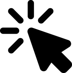 Cursor Click glyph Icon