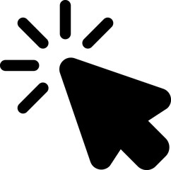 Cursor Click glyph Icon