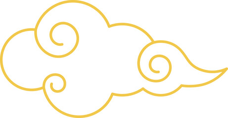 chinese new year imlek cloud vector