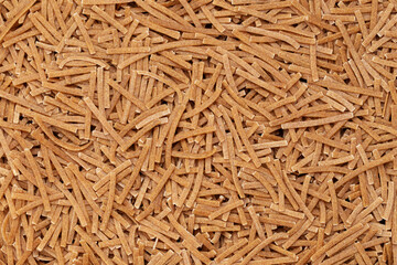 Pasta Texture. Dry Short Macarons. File Contains Clipping Path. Traditional Italian Pasta.