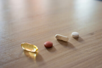 Fototapeta na wymiar tablets and pills