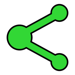 Share Filled Line Icon