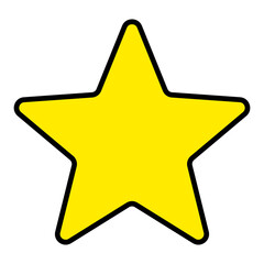 Star Filled Line Icon