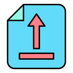 Upload Filled Line Icon