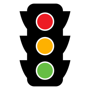 recommend clip art: Traffic Light icon. Stoplight, semaphore vector illustration.