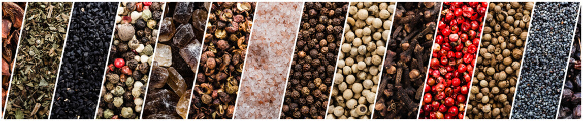 Spice and herbs background