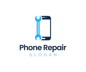 Phone Repair Logo Template. Cell phone Repair Logo