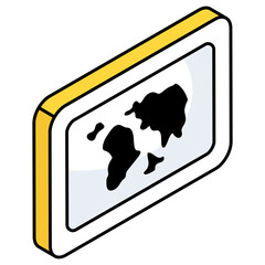 Perfect design icon of map