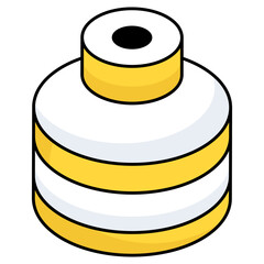 An icon design of ink bottle 
