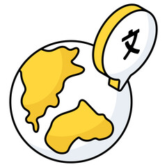 Vector design of language translator icon