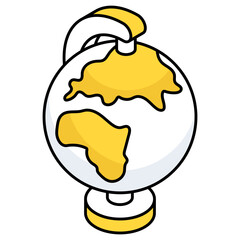      Modern style icon of table globe 