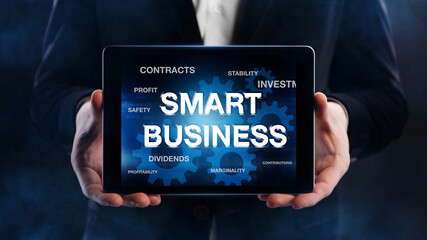 Fototapeta na wymiar Smart business. Concept of business development