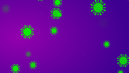 Coronavirus pattern banner background. Abstract healthcare Illustrations concept COVID-19.