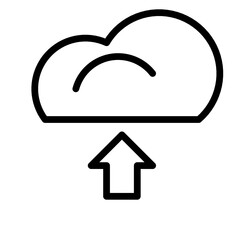 upload data on cloud storage icon
