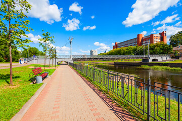 Fototapeta premium Uvod river embankment promenade in Ivanovo