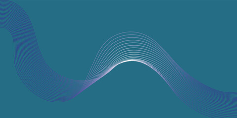 Abstract wavy gray blend liens design on white background. Digital frequency track equalizer. Vector illustration, Wavy stylized it make using blend tool.