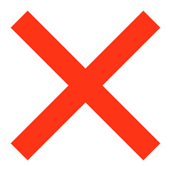 Obraz premium Cross Flat Icon