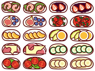 フランスパンオープンサンド